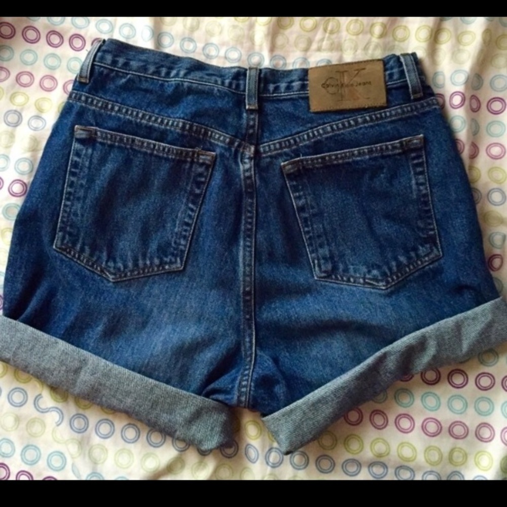 Calvin Klein high-waisted jean shorts